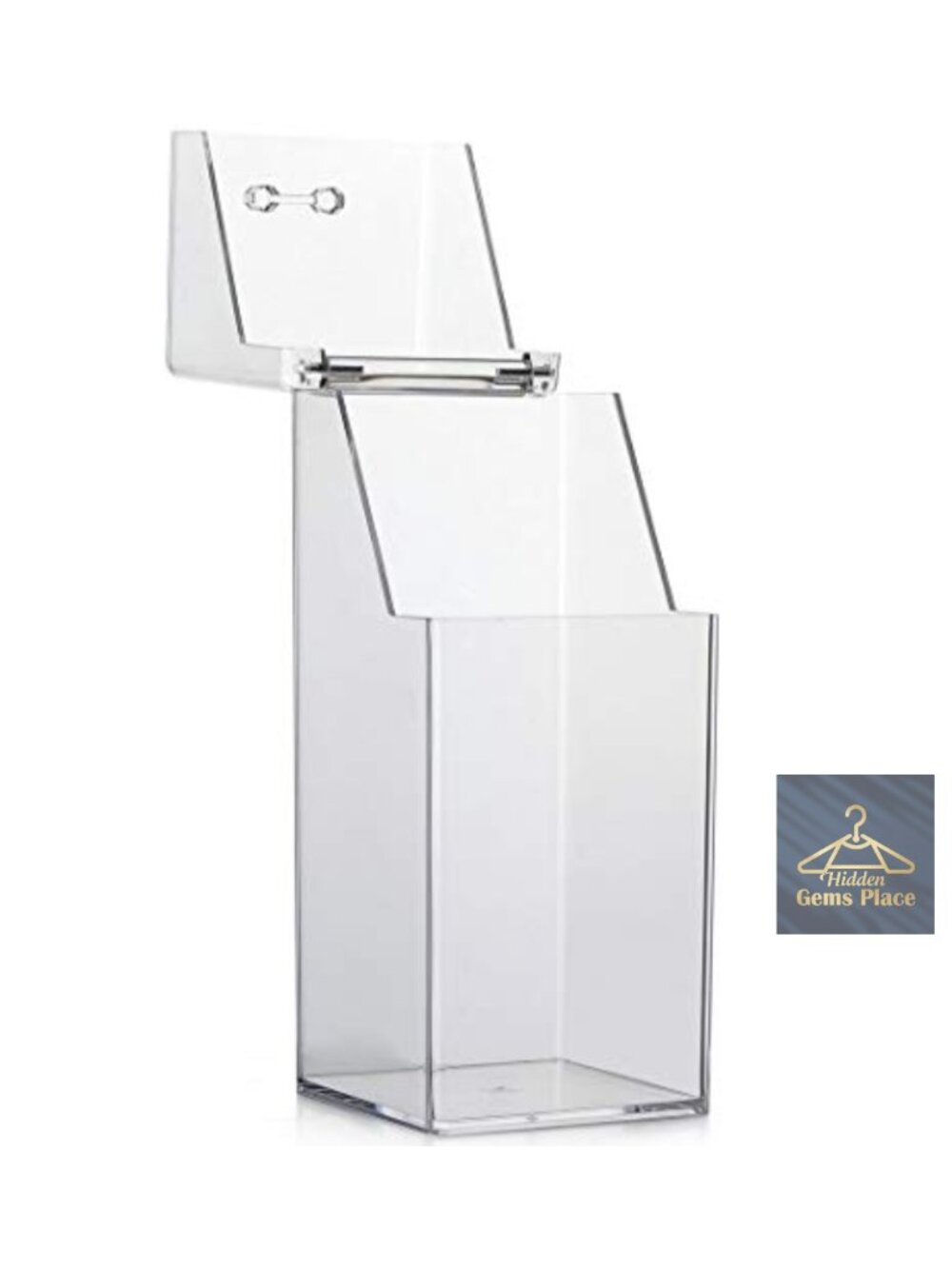 Acrylic Makeup Brush Holder with Dustproof Lid, Cosmetic Storage Organizer,